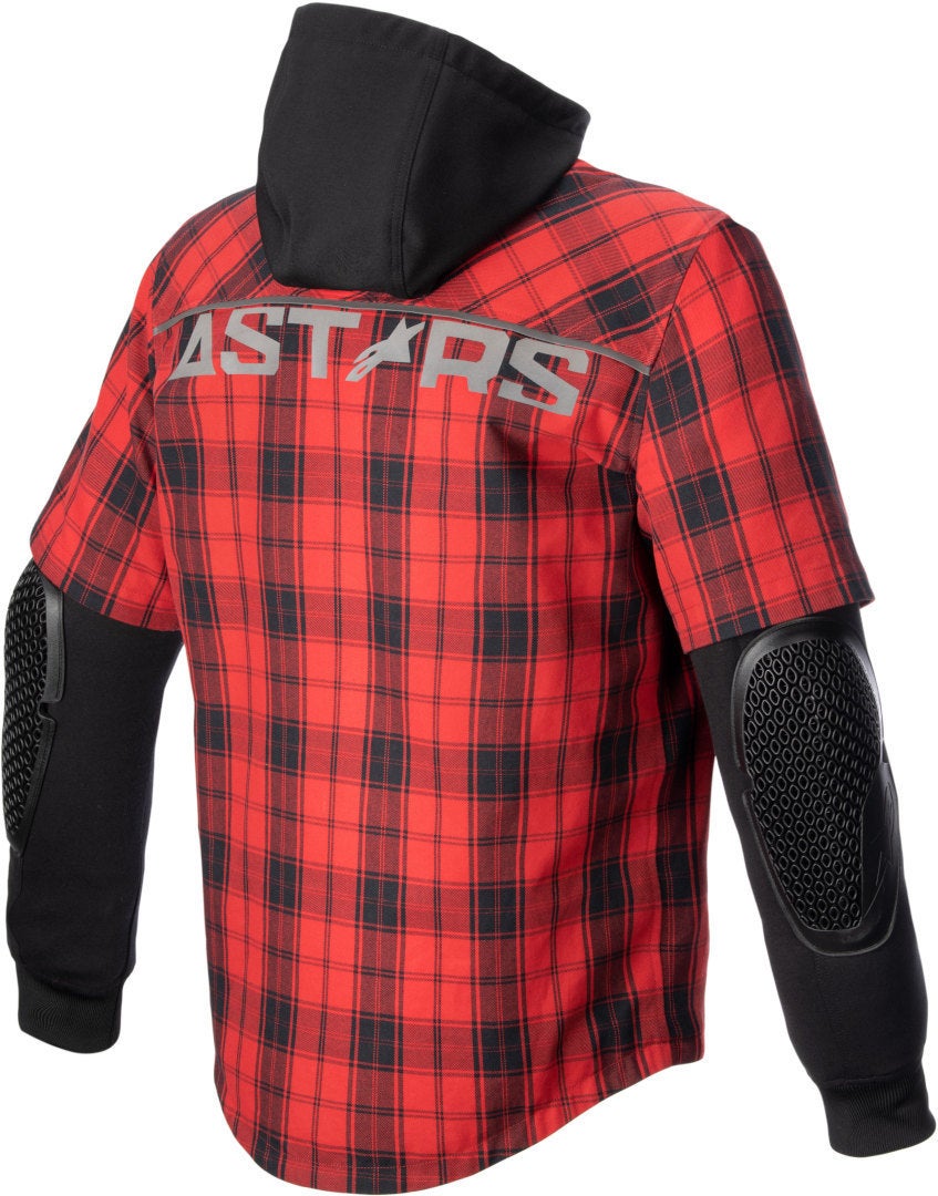 Side view of Alpinestars MO.ST.EQ Tartan Motorcycle Shirt