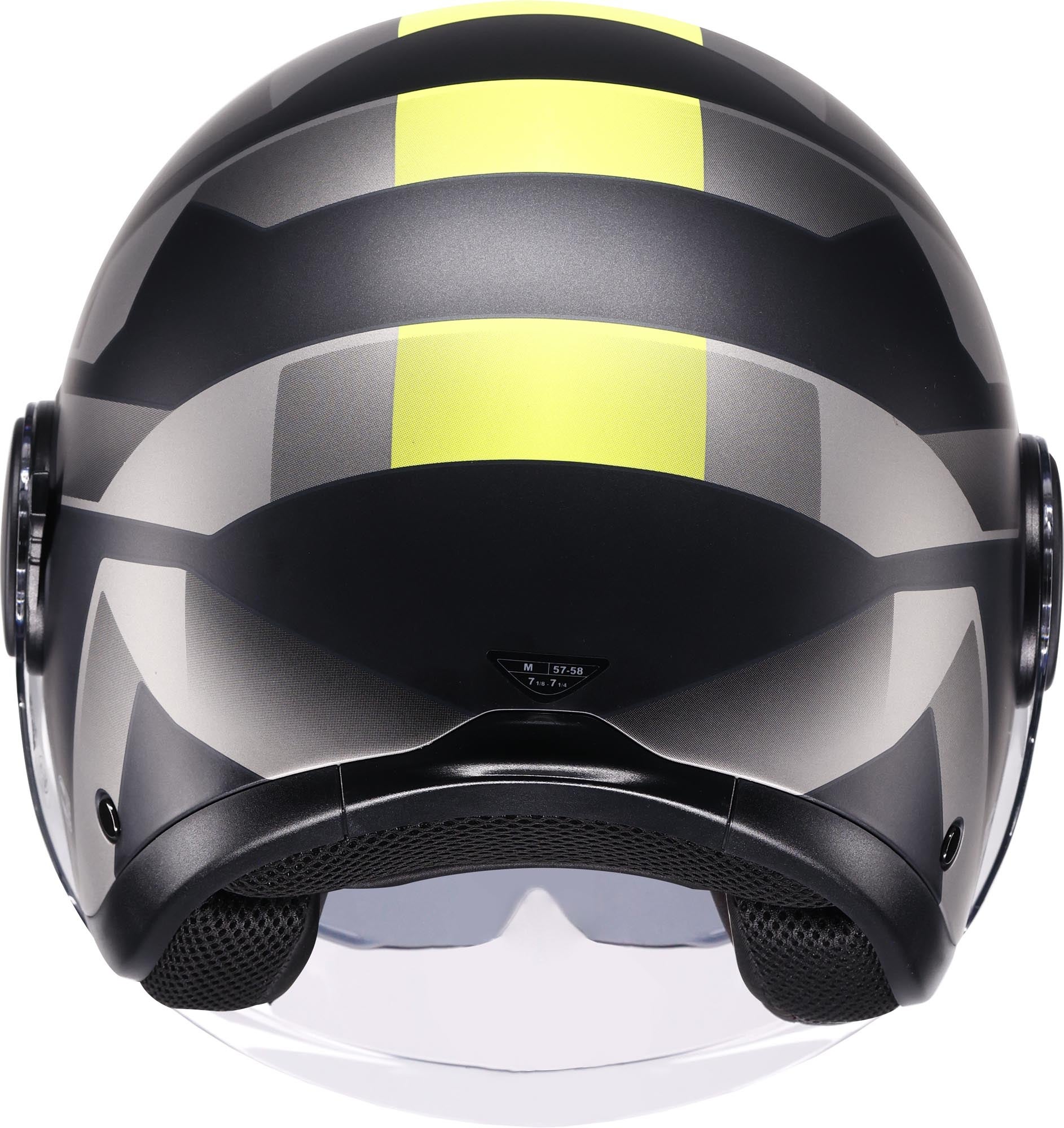AGV Eteres Camogli Jet Helmet black matt/grey/yellow L (59/60) Figure 5