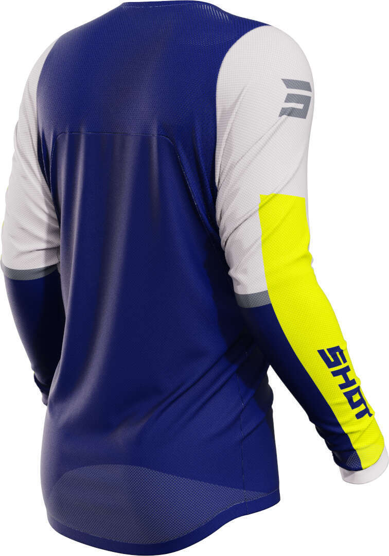 Shot Contact Iron Motorcross Jersey blauw/wit/geel XL Figuur 2