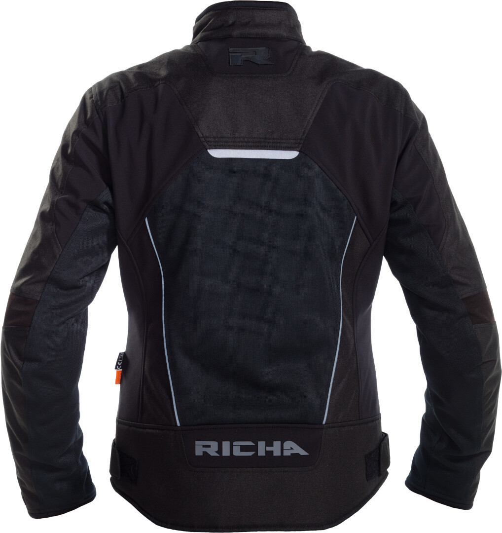 Richa Airstream-X vattentät Damer Motorcykel Textil Jacka svart XS Figur 2