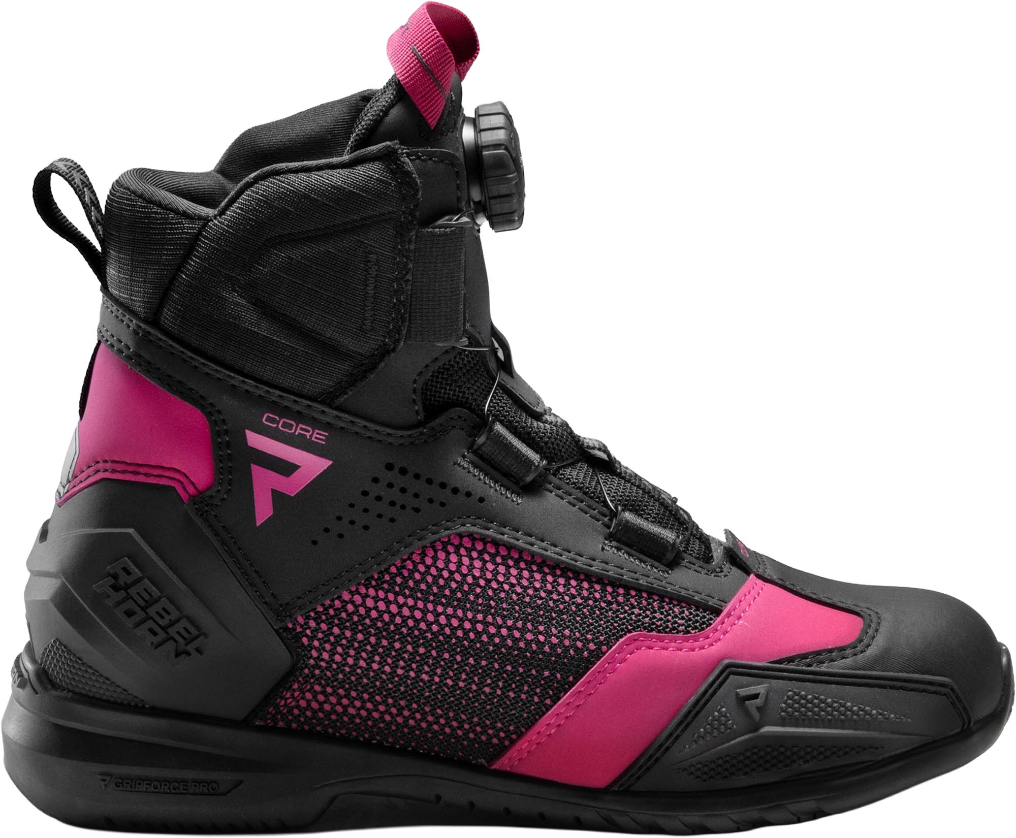 Rebelhorn Core Damer Motorcykelsko sort/pink 43 Figur 2