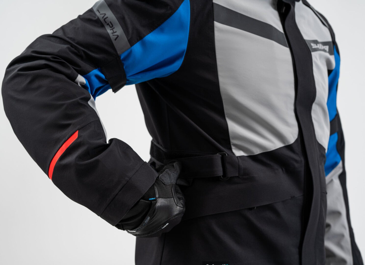 SHIMA Alpha waterproof Motorcycle Textile Jacket black/grey/blue 4XL Figure 9