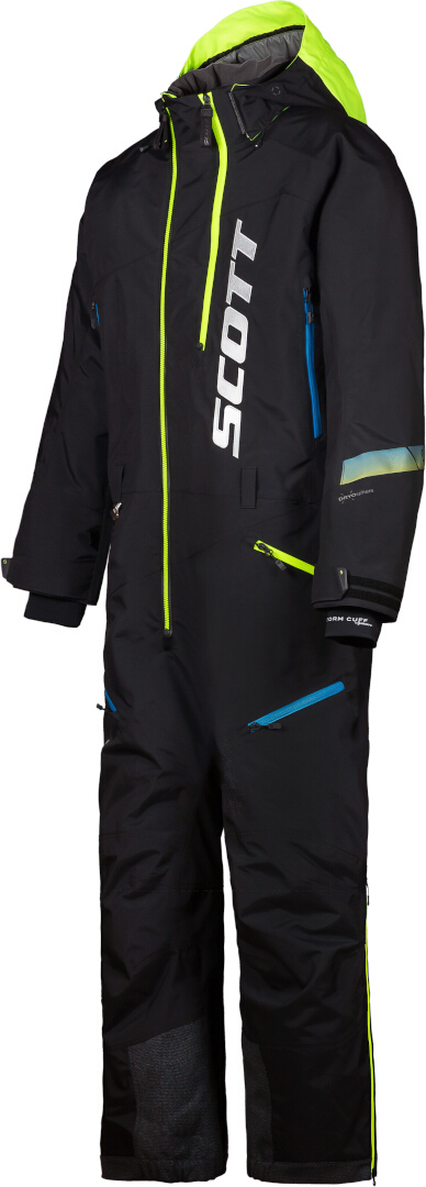 Scott DS Shell Dryo 2023 Costumul de snowmobil One Piece negru/galben Short XXL Figura 2