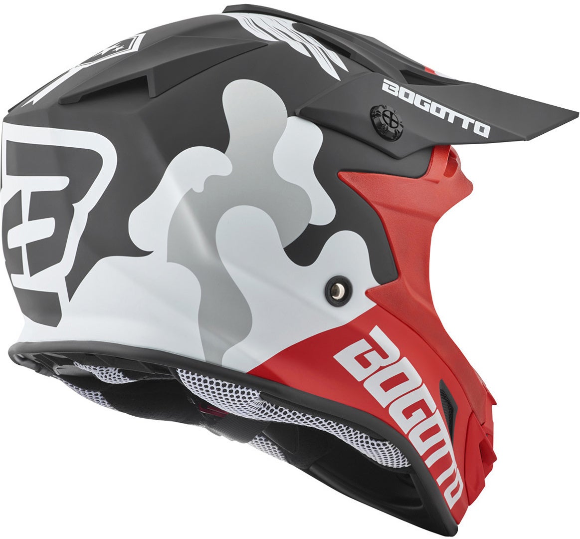 Bogotto V328 Camo Motocross Helm schwarz/weiß/rot XL Abbildung 6