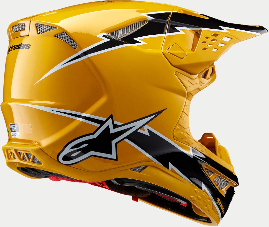 Alpinestars Supertech S-M10 Ampress 2024 Casco Motocross nero/giallo S (55/56) Figura 6