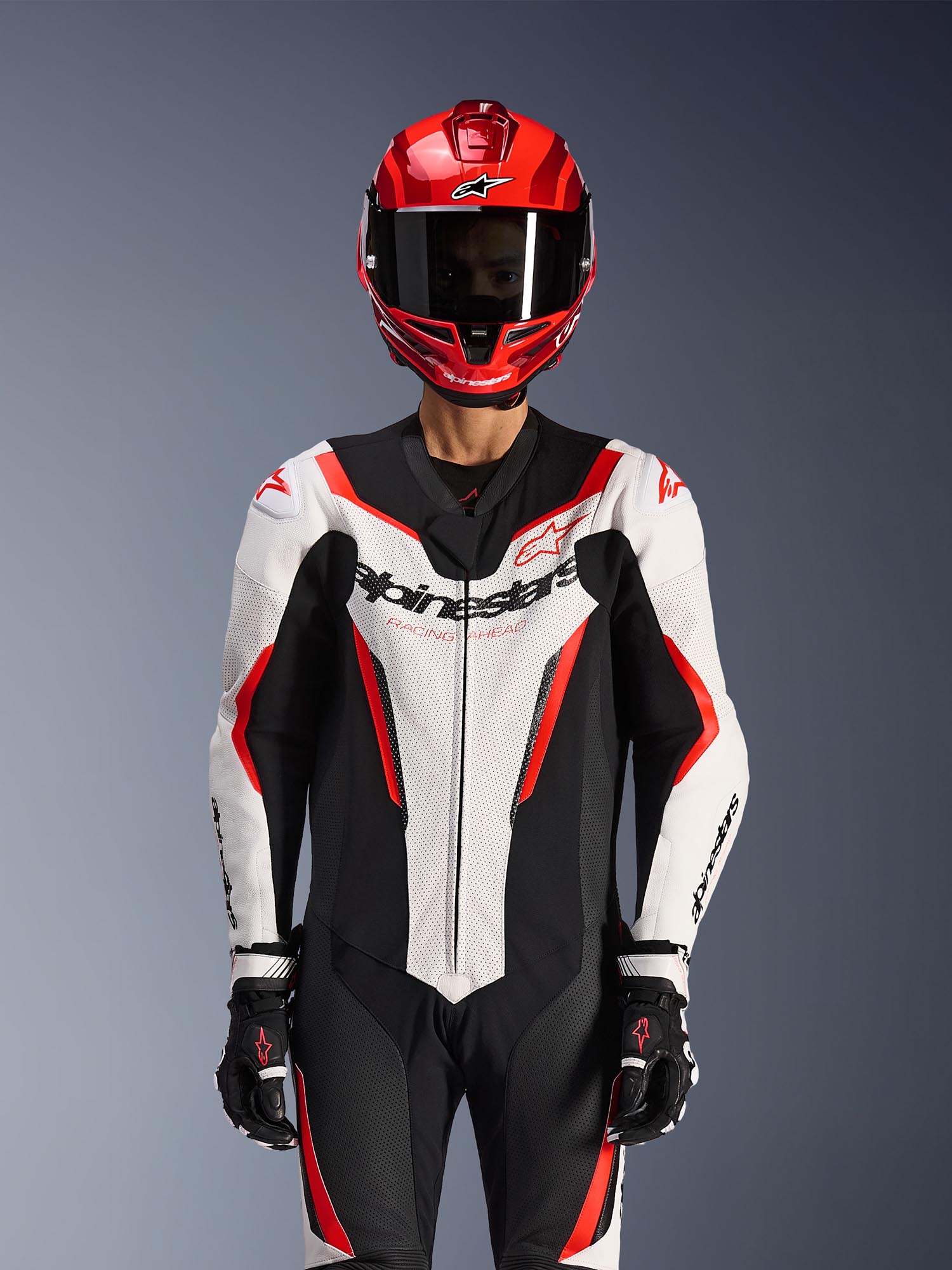 Side view of Alpinestars GP Force V2 1-Piece Motorcycle Leather Suit