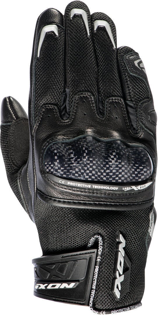 Ixon Rs Rise Air Kvinders handsker Sort/sølv M Figur 1