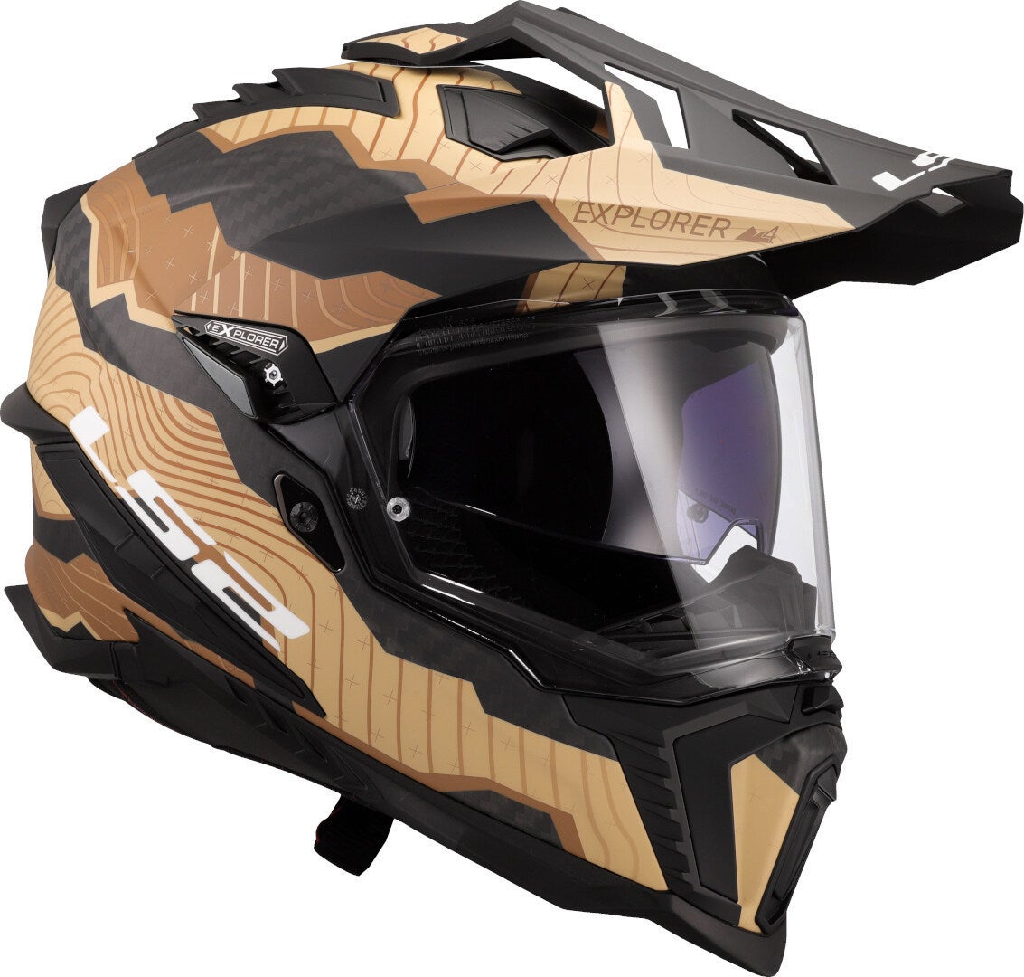 LS2 MX701 Explorer Carbon Trick Casco da motocross Sand matt M (57/58) Figura 7