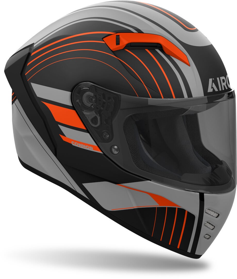 Airoh Connor Achieve Hjelm sort mat/grå/orange XL (61/62) Figur 2