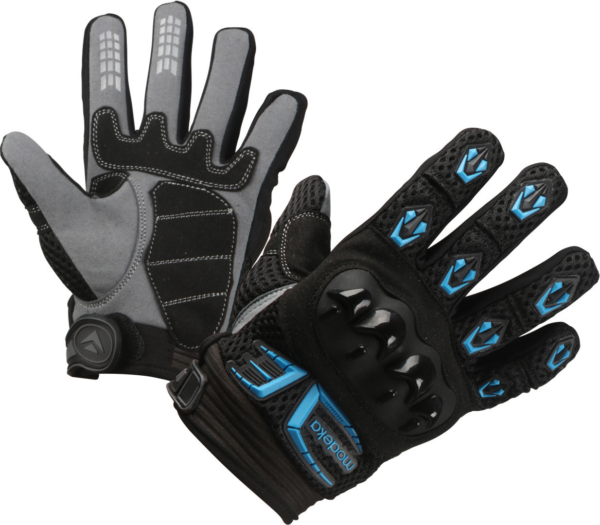 Modeka MX-Top Kinderen handschoenen zwart/blauw L Figuur 1
