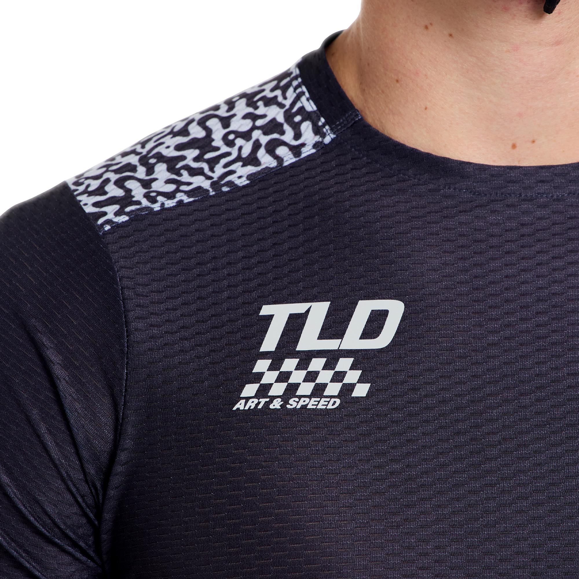 Troy Lee Designs Skyline Pro Air Ridgeline Cykeltrøje Kulstof/grå M Figur 8