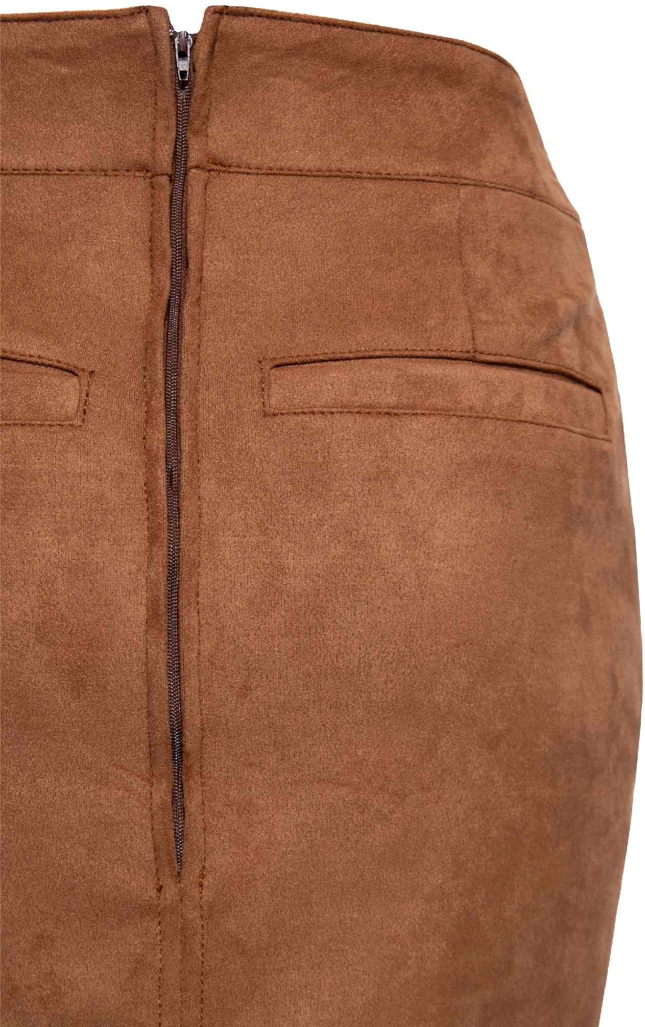 Queen Kerosin Western Ladies Skirt brown L Figure 4