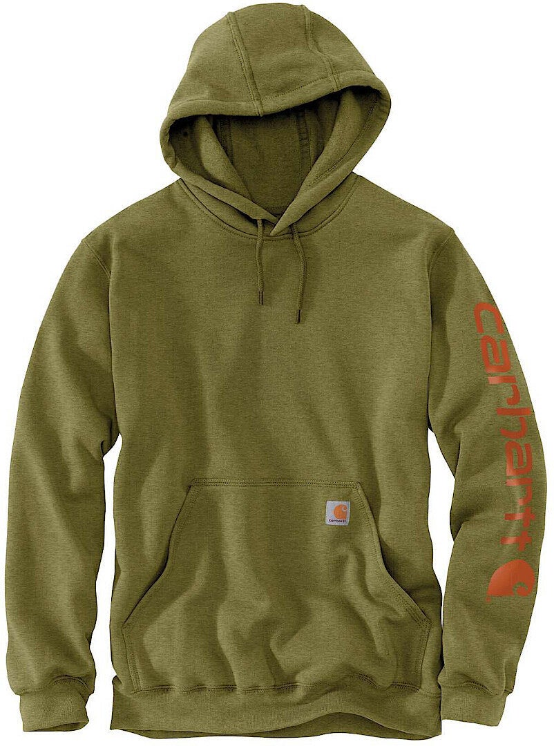 Carhartt Midweight Sleeve Logo Hoodie Dark Khaki XXL Figure 1