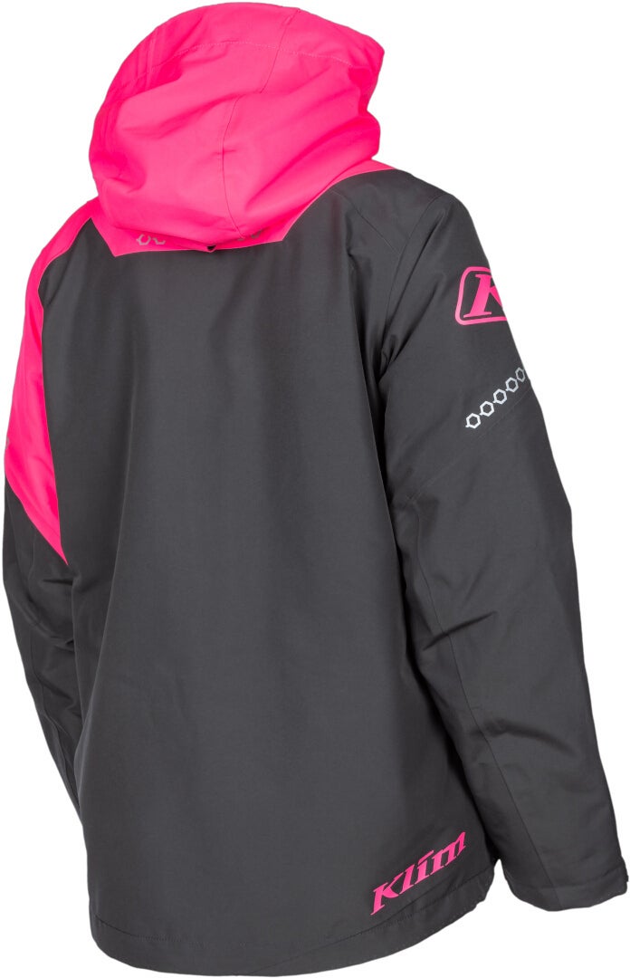 Klim Fuse Snøscooterjakke til dame grå/rosa L Figur 6