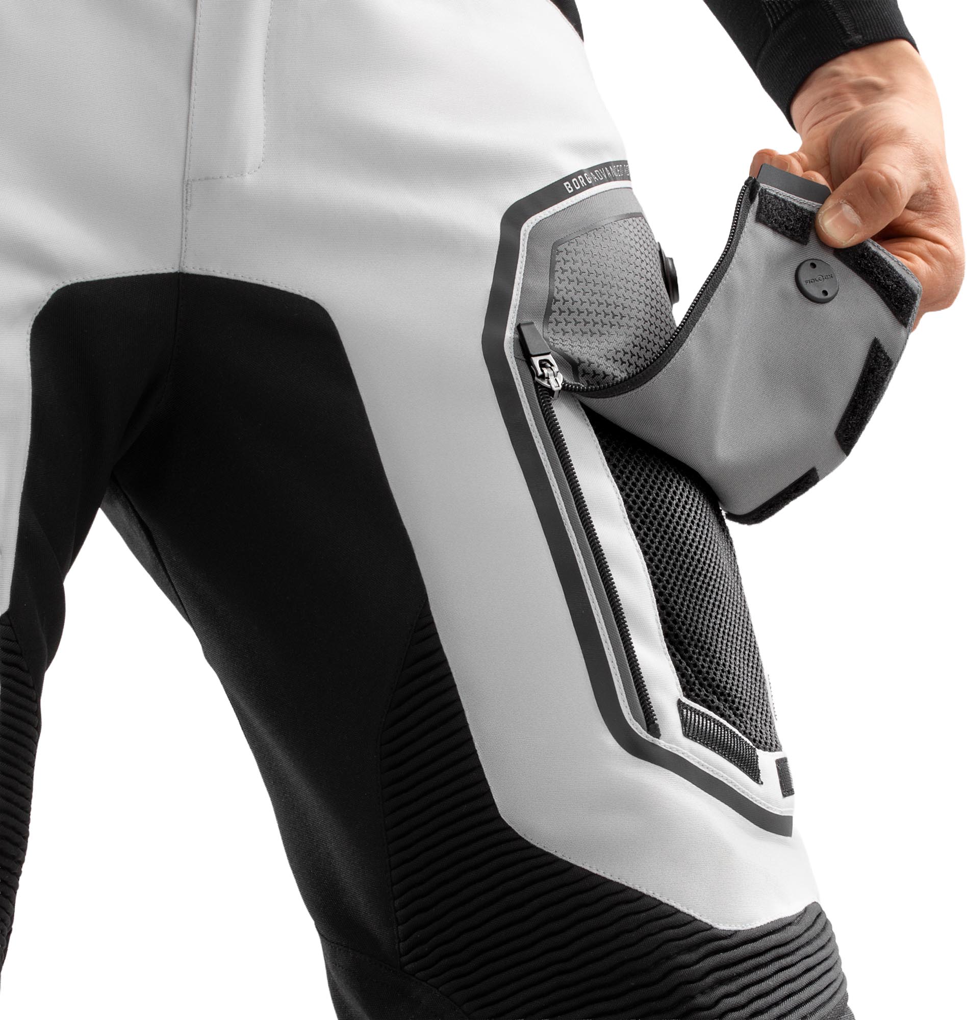 Rebelhorn Borg 2 wasserfeste Motorrad Textilhose schwarz/grau S Abbildung 5