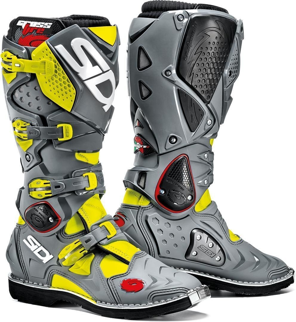Sidi Crossfire 2 Bottes Motocross gris/jaune 46 Figure 1