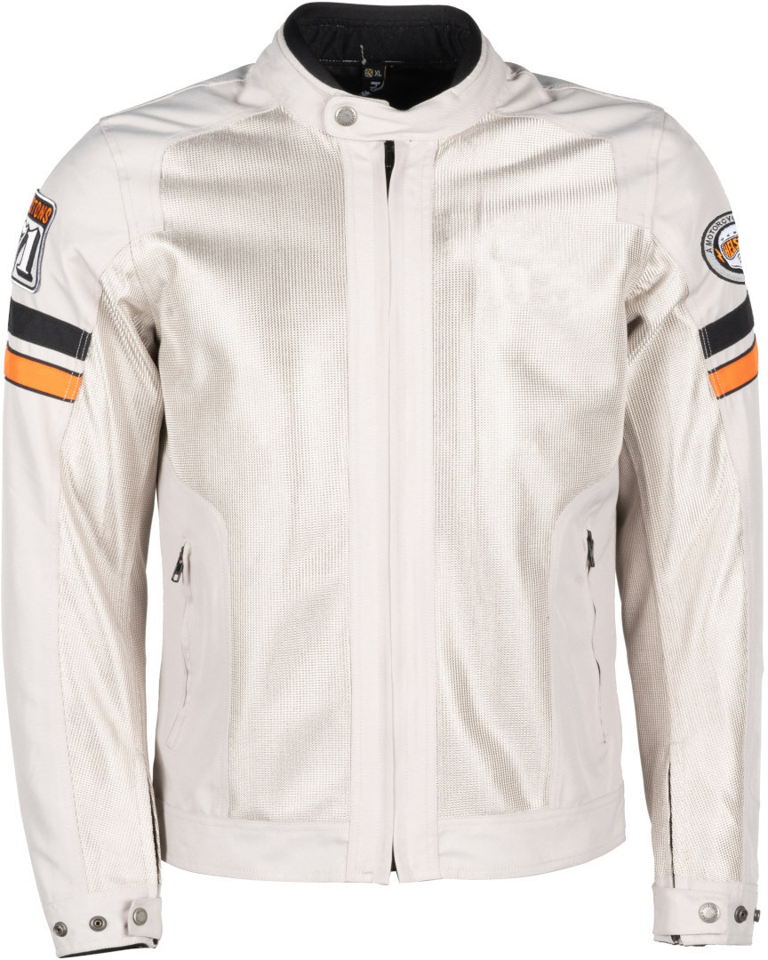 Helstons Elron Mesh Motorcycle Textile Jacket silver/black 3XL Figure 1