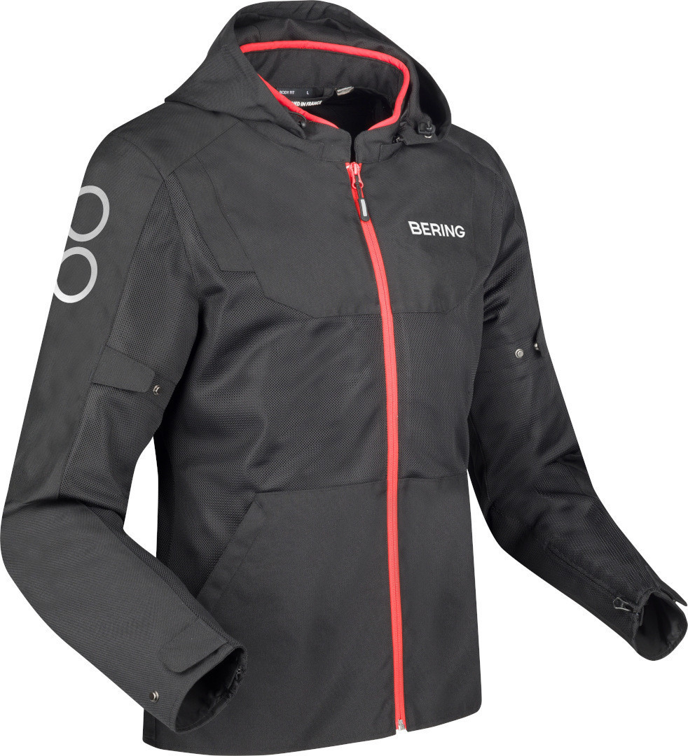 Bering Profil Giacca tessile moto nero/rosso 4XL Figura 1