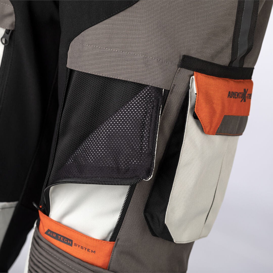RST Pro Series Adventure-Xtreme Motorcycle Textile Pants grey/orange L Figure 3