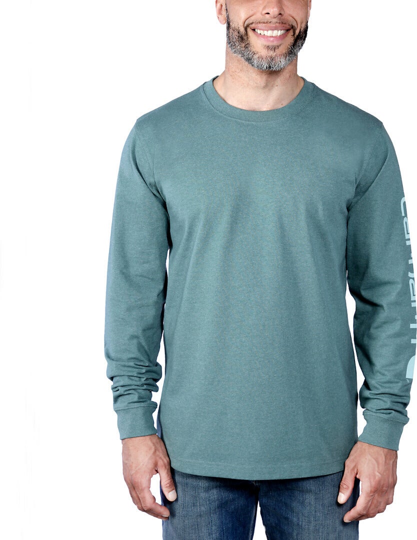 Carhartt Logo Longsleeve turchese XXL Figura 4