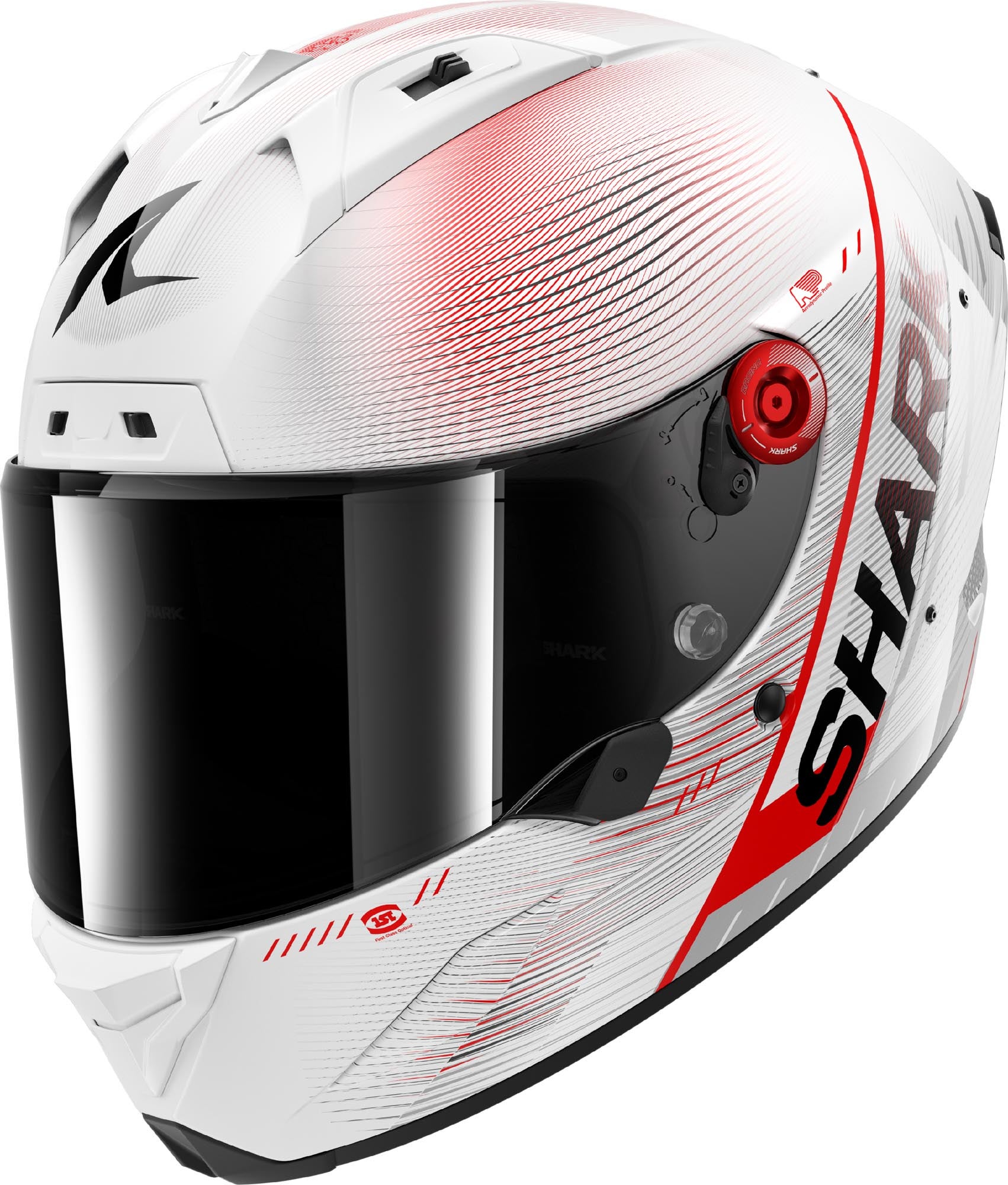 Shark Aeron Speed Tech Carbon Helmet carbon/red/white XS (53/54) Figure 1