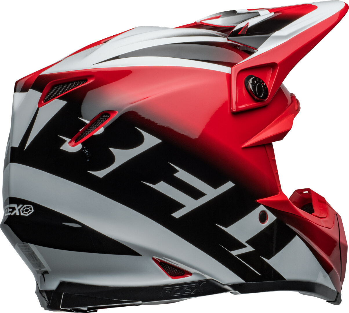 Bell Moto-9S Flex Rail Cască de motocross Roșu/Negru/Alb S (55/56) Figura 8