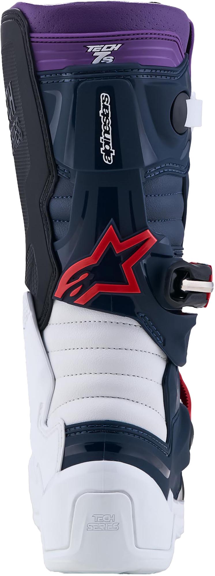 Alpinestars Tech 7S Motocrossstøvler til unge blå/hvid/sort/rød 7 Figur 4