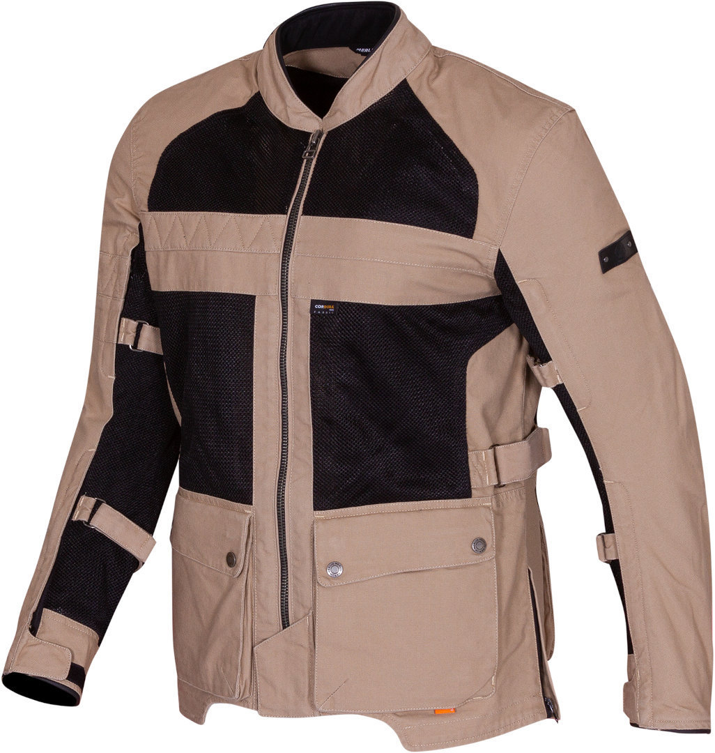 Merlin Mahala D3O Raid Explorer Motorcycle Textile Jacket Sand M Figure 1