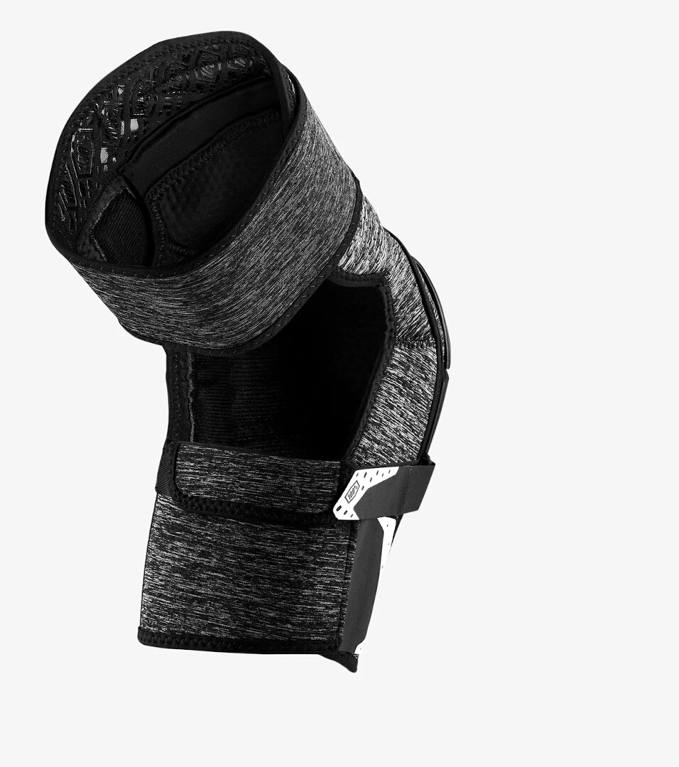 100% Fortis Protecții pentru genunchi de bicicletă Negru/gri S/M Figura 2