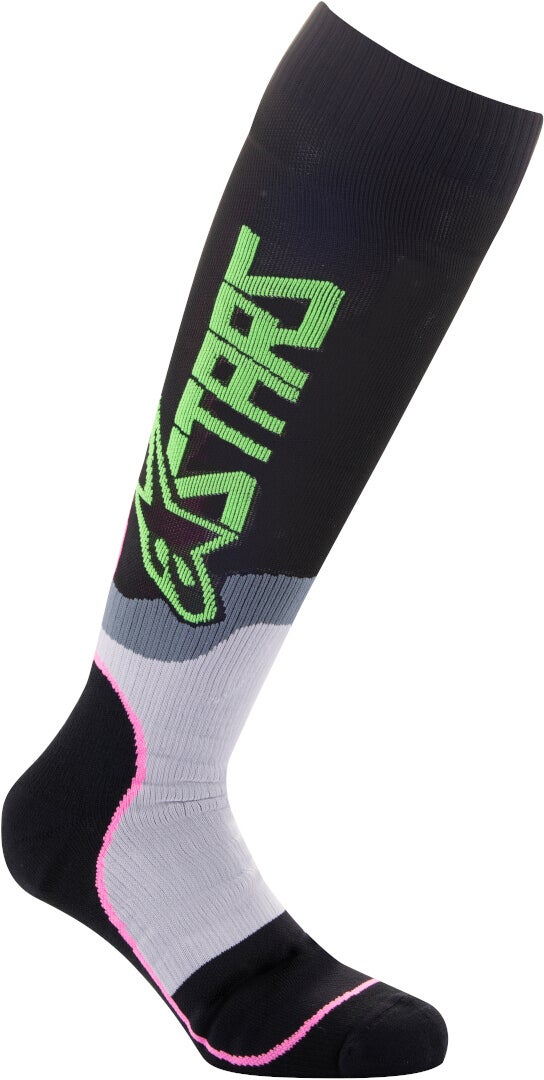 Alpinestars MX Plus-2 Motocross sokker sort/pink M Figur 1