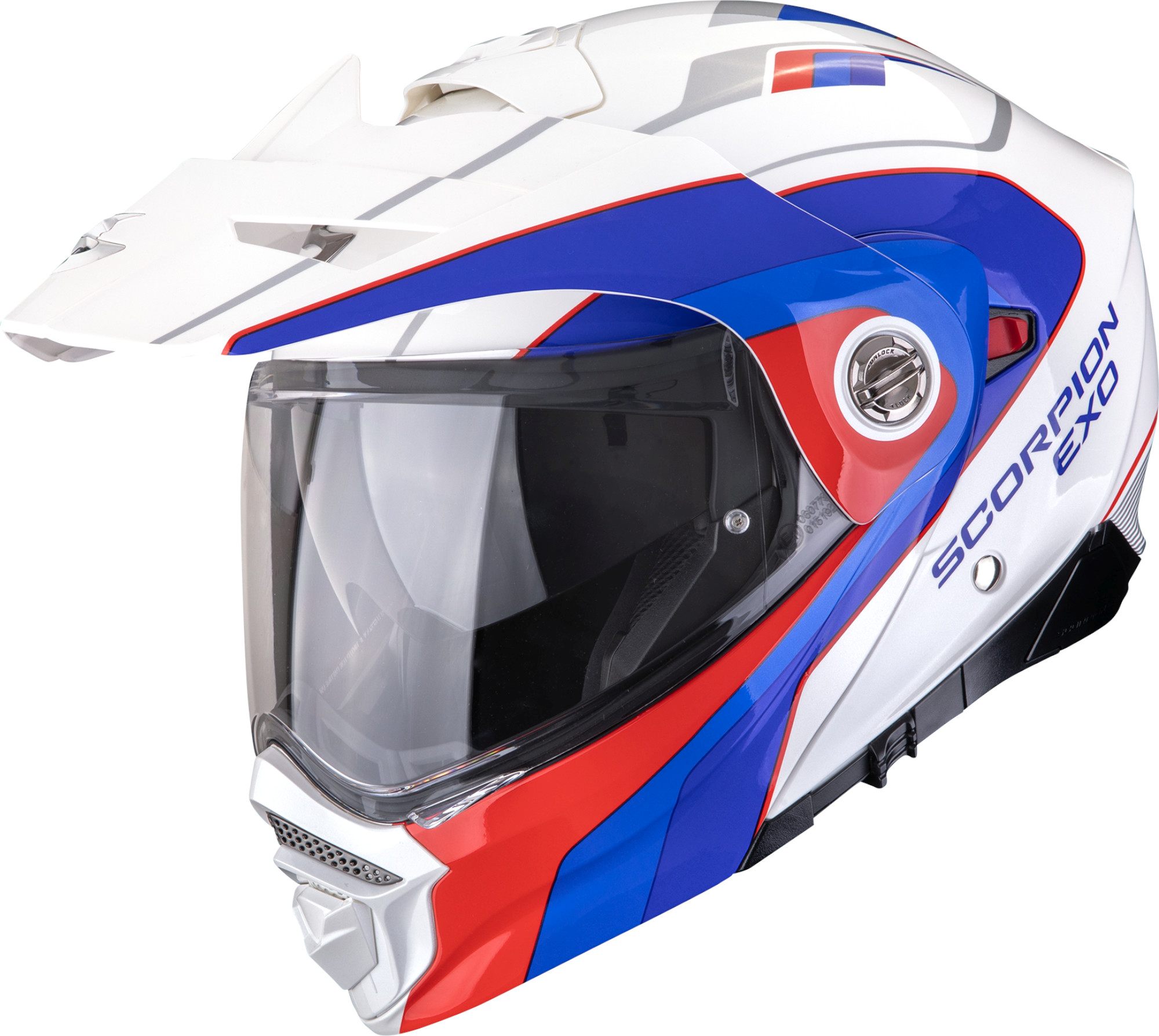 Scorpion ADX-2 Kamps Enduro Helmet white/blue/red M (57/58) Figure 1