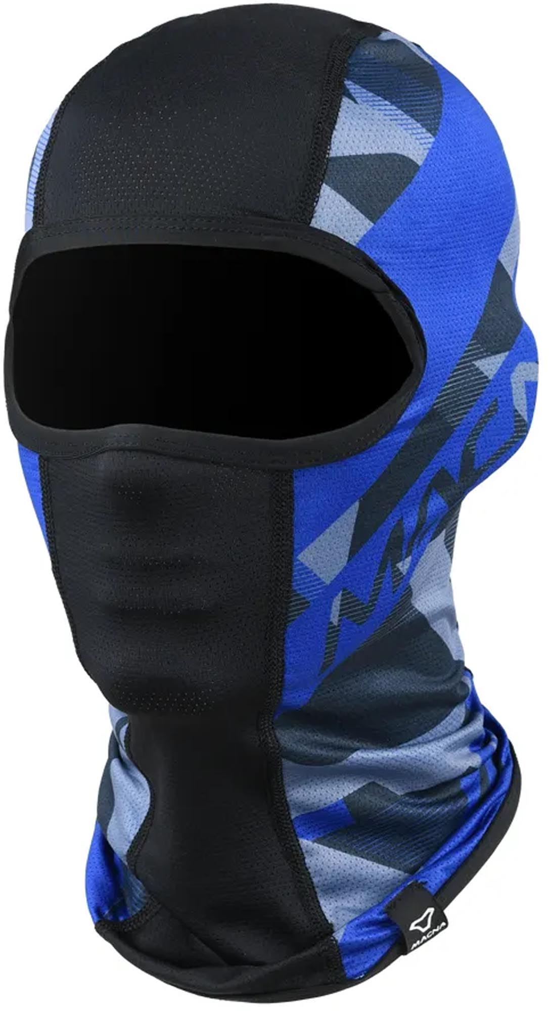 Macna Trance Logo Motorcykelbalaklava Svart/blå Figur 1