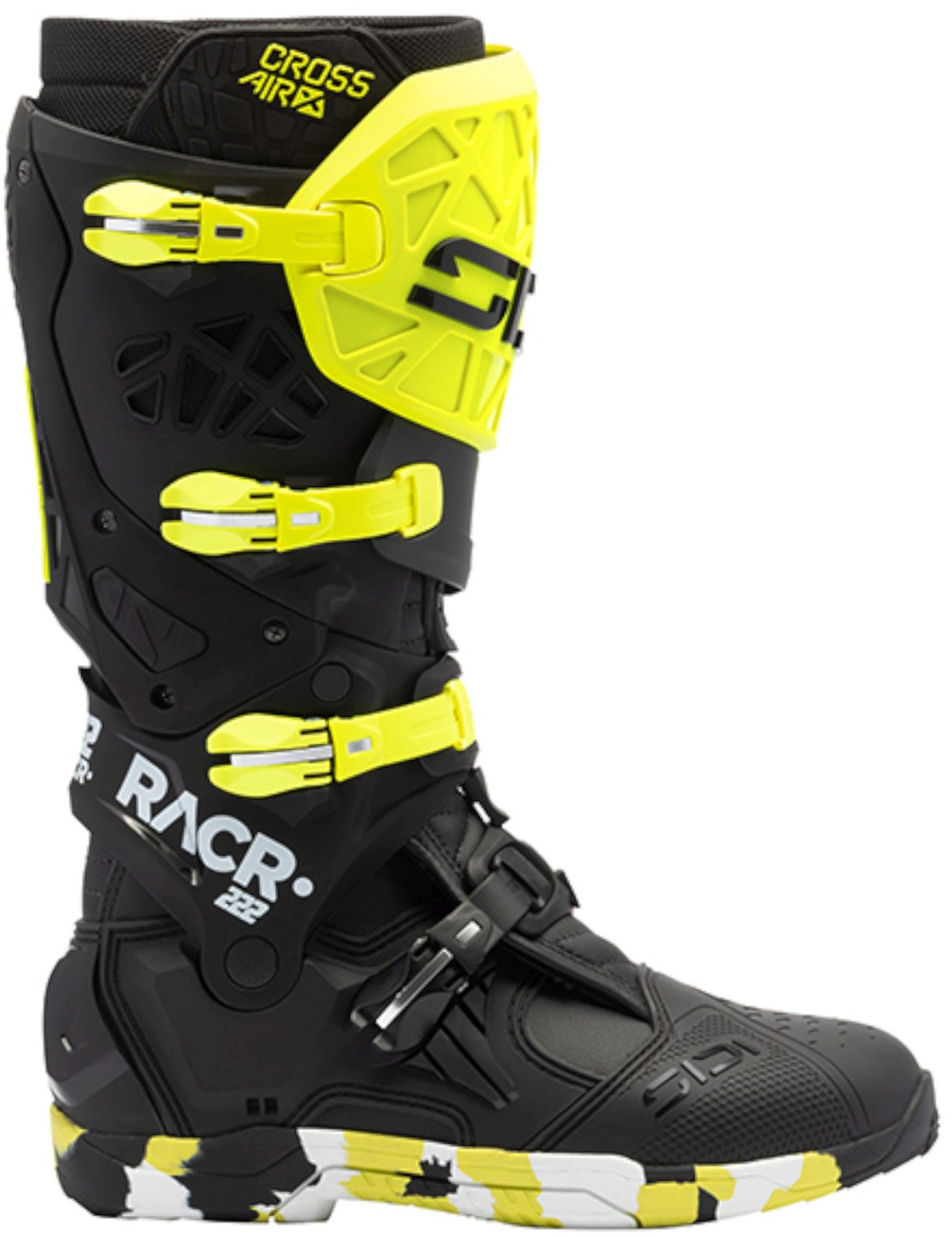 Sidi Crossair-X Motocross støvler sort/gul 47 Figur 2