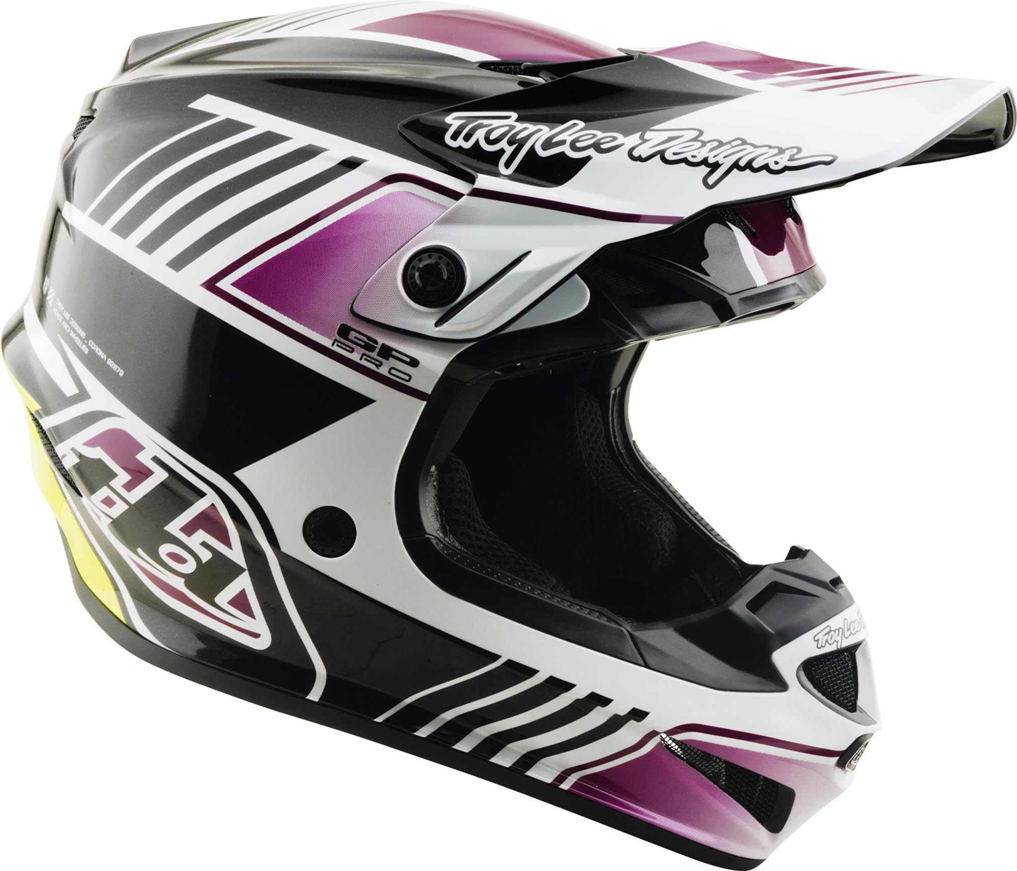 Troy Lee Designs GP Pro MIPS Segment Cască de motocross Negru/Violet S (55/56) Figura 2