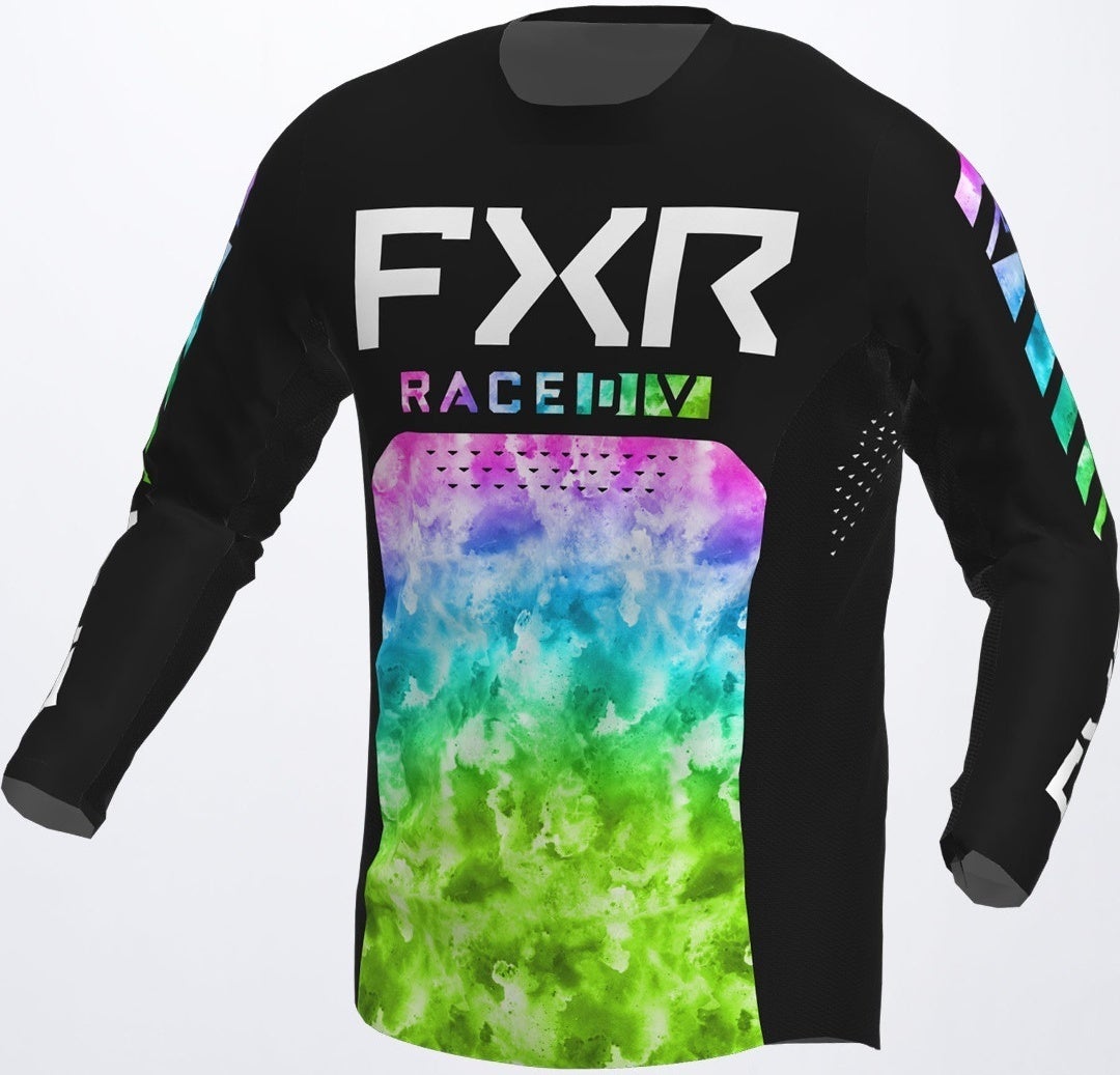 FXR Podium Colored Motocross Jersey preto/verde M Figura 1