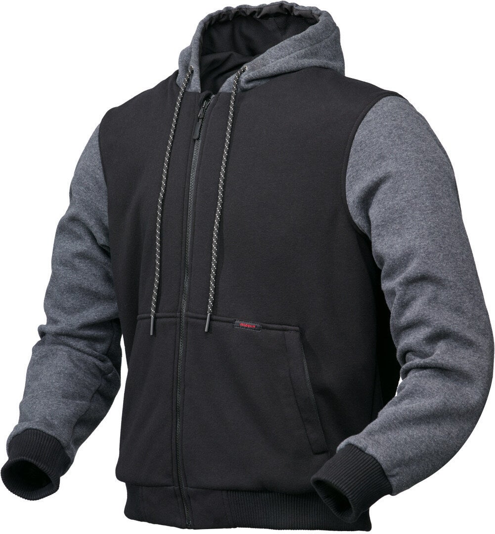 Modeka Jamey Moto mikina na zip Černá/šedá M Obrázek 1
