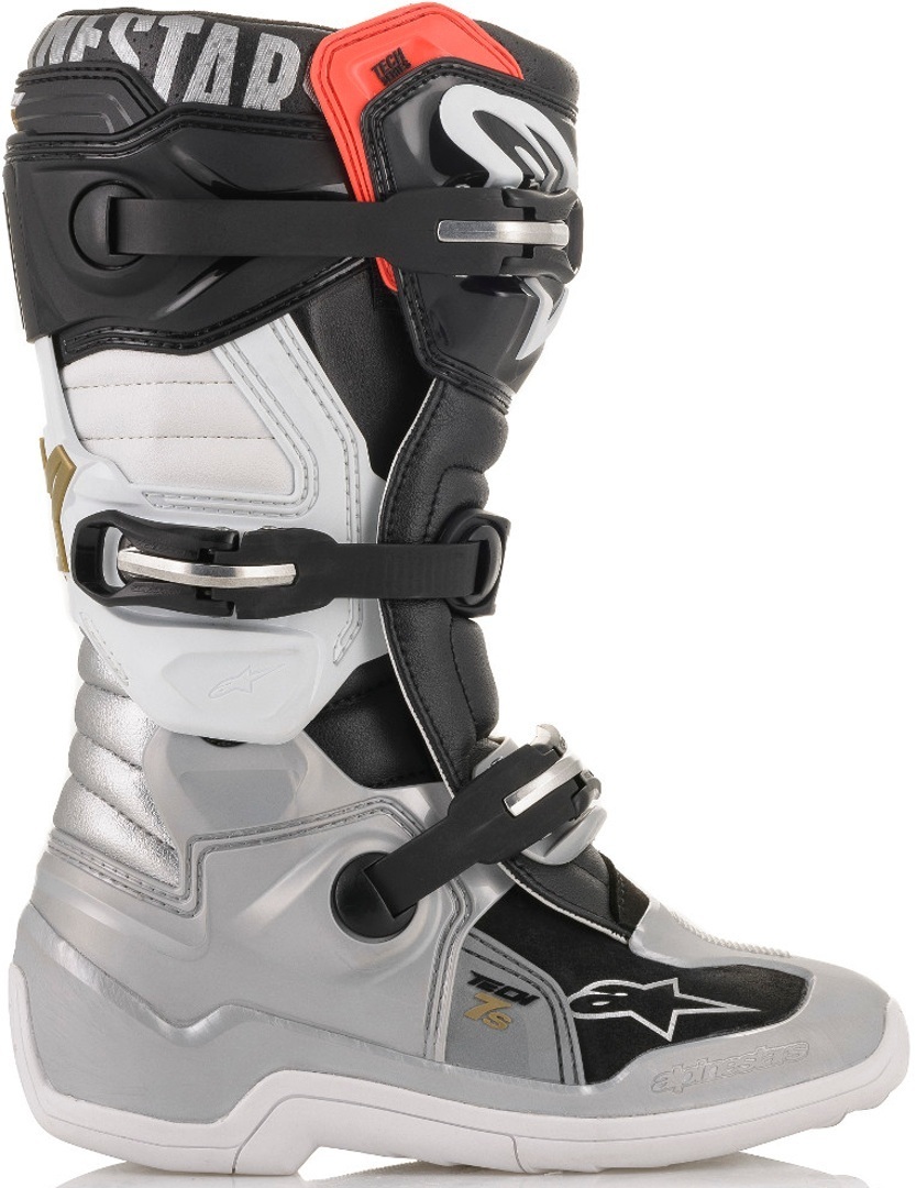 Alpinestars Tech 7S Cizme de motocross pentru tineret Negru/argintiu 37 Figura 3