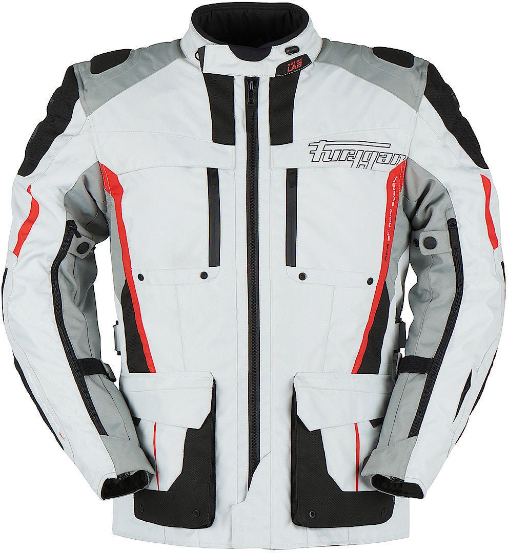 Furygan Brevent 3in1 Motorrad Textiljacke hellgrau/anthrazit 4XL Abbildung 1