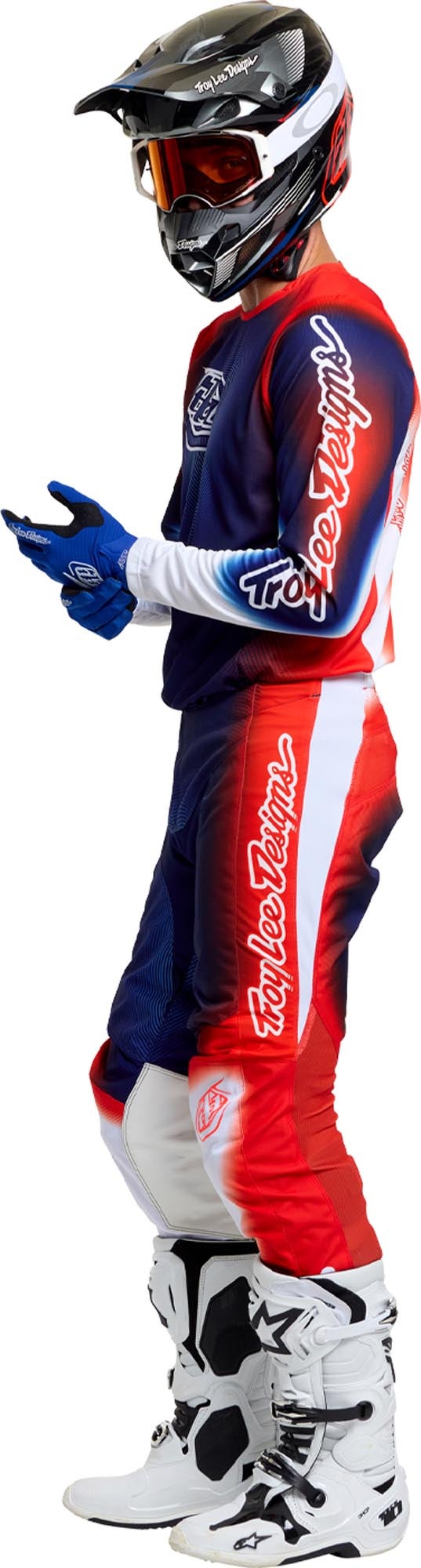 Troy Lee Designs GP Pro Imprint Motocross-trøye blå/rød/hvit XL Figur 14