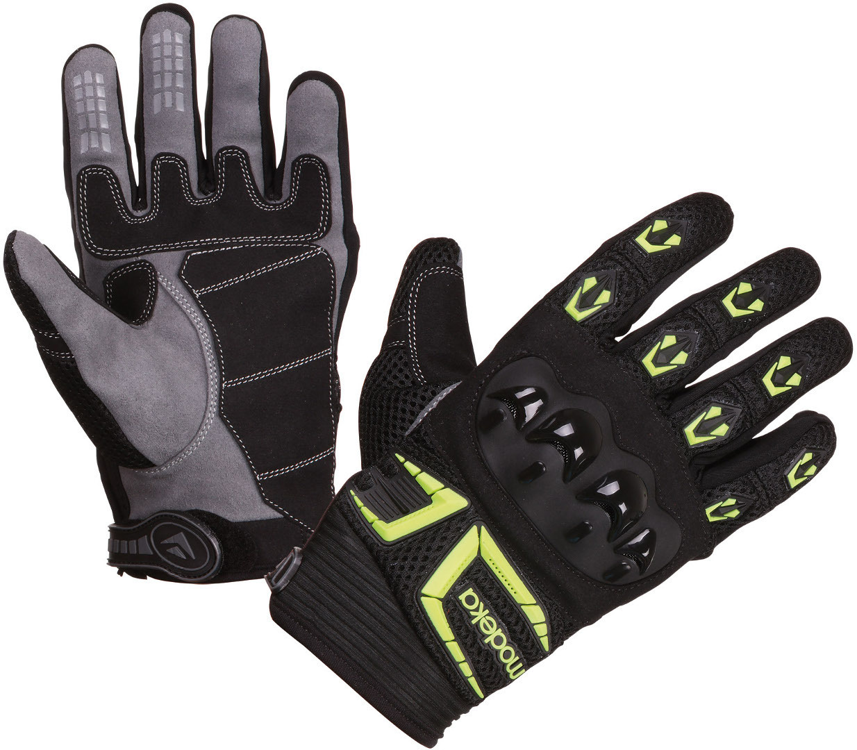Modeka MX Top Guantes negro/neón 7 Figura 1