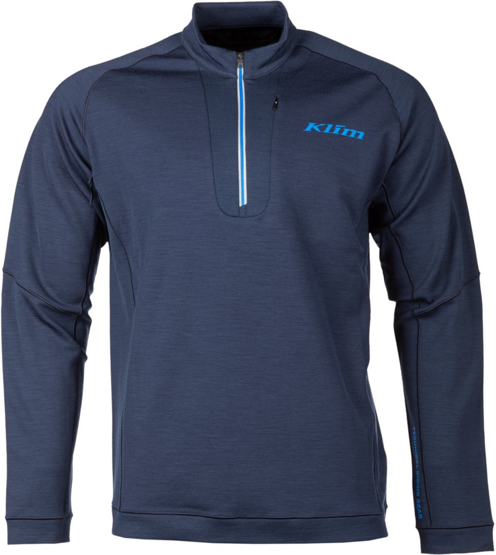 Klim Teton Merino 1/4 Zip Functioneel shirt Donkerblauw M Figuur 5