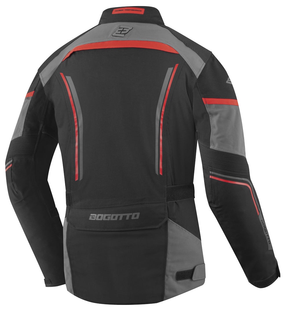 Bogotto Shado Laminated 2in1 waterproof Motorcycle Textile Jacket black/grey/red 5XL Figure 2