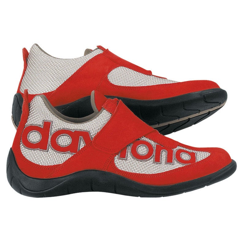 Daytona Moto Fun Motorradschuhe rot/silber 45 Abbildung 1