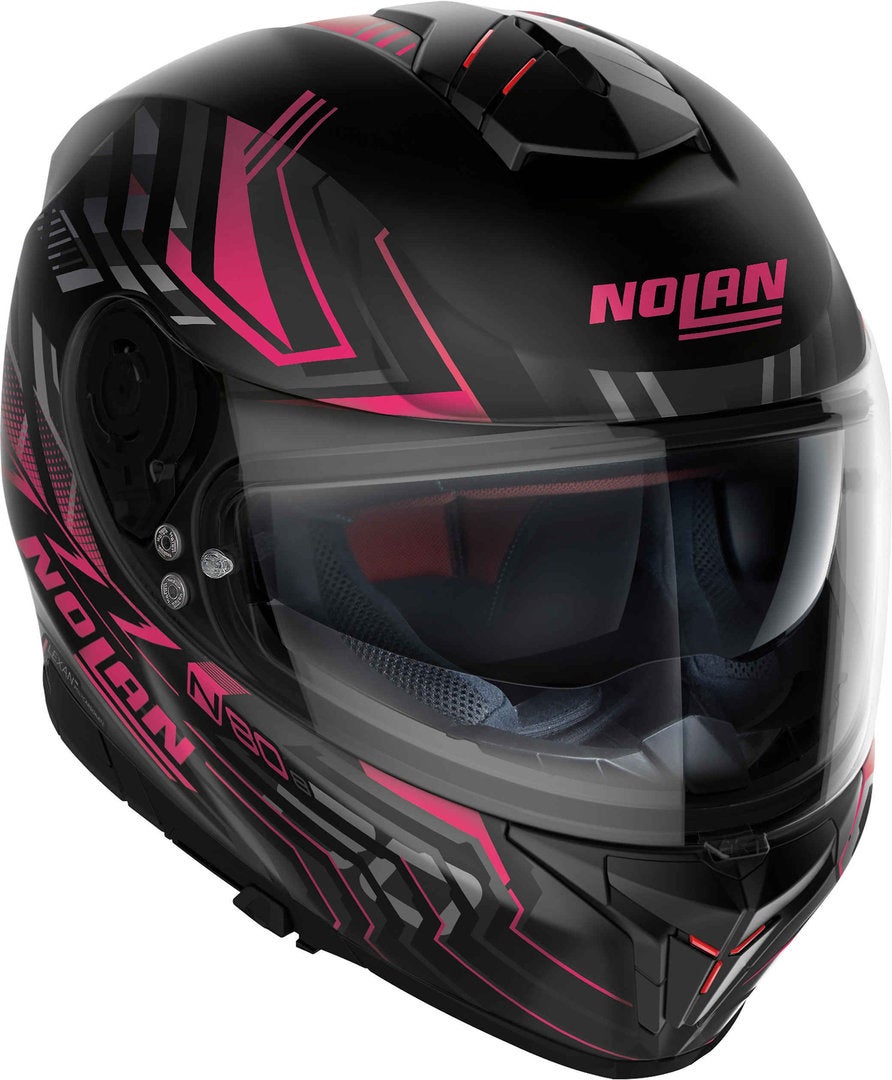 Nolan N80-8 Turbolence N-Com Hjelm sort/grå/pink S (56) Figur 2