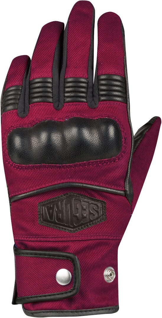 Segura Tampico Dame motorcykel handsker sort/mørkerød 6 (M) Figur 2
