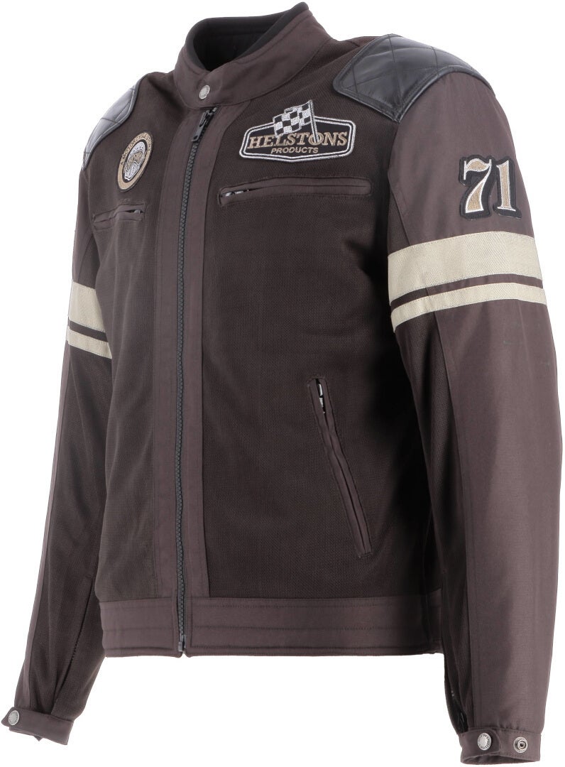Helstons Revolte Air Motorrad Textiljacke dunkelbraun L Abbildung 3