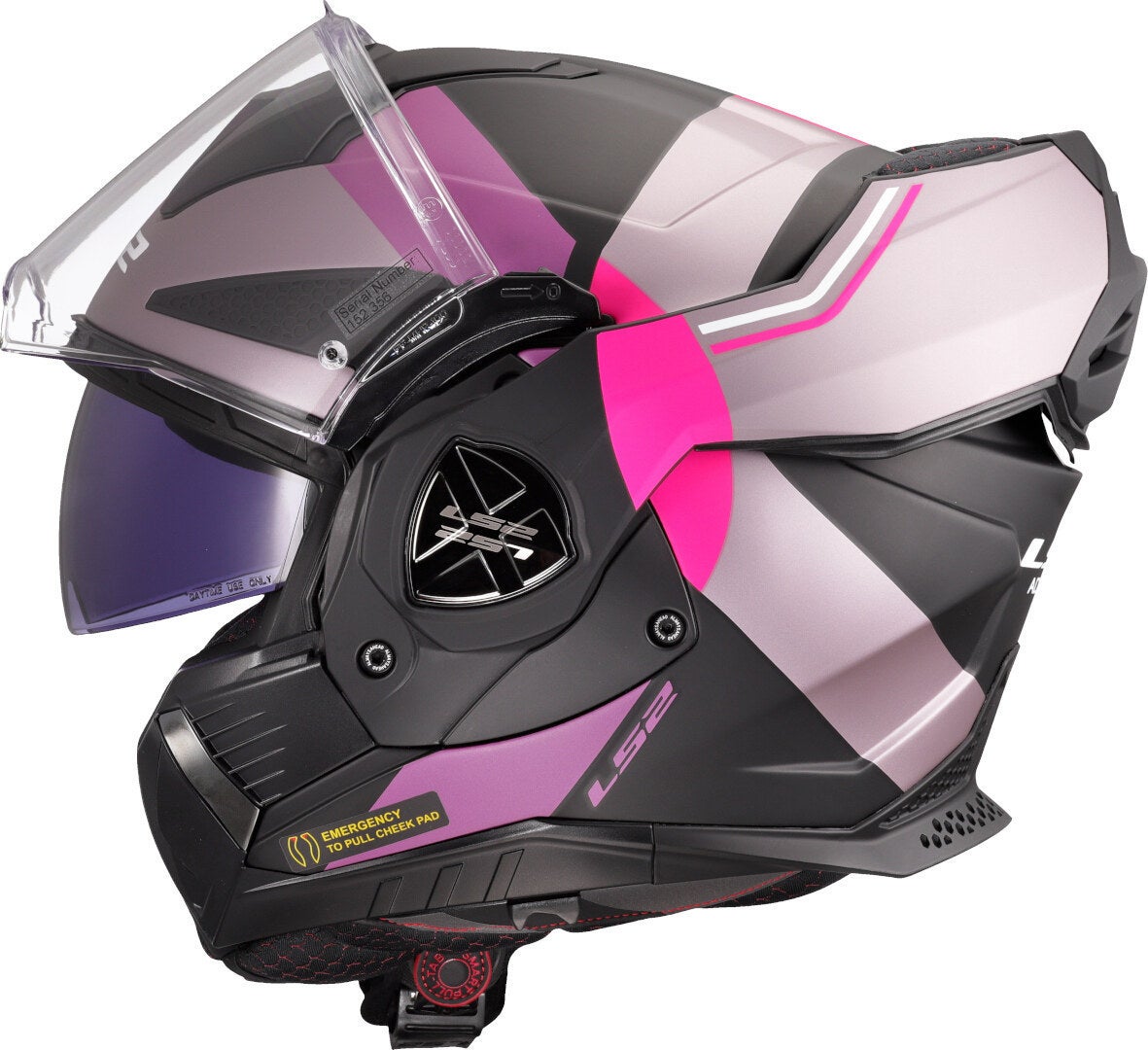LS2 FF901 Advant X Ultra Klapphelm grau/pink M (57/58) Abbildung 10