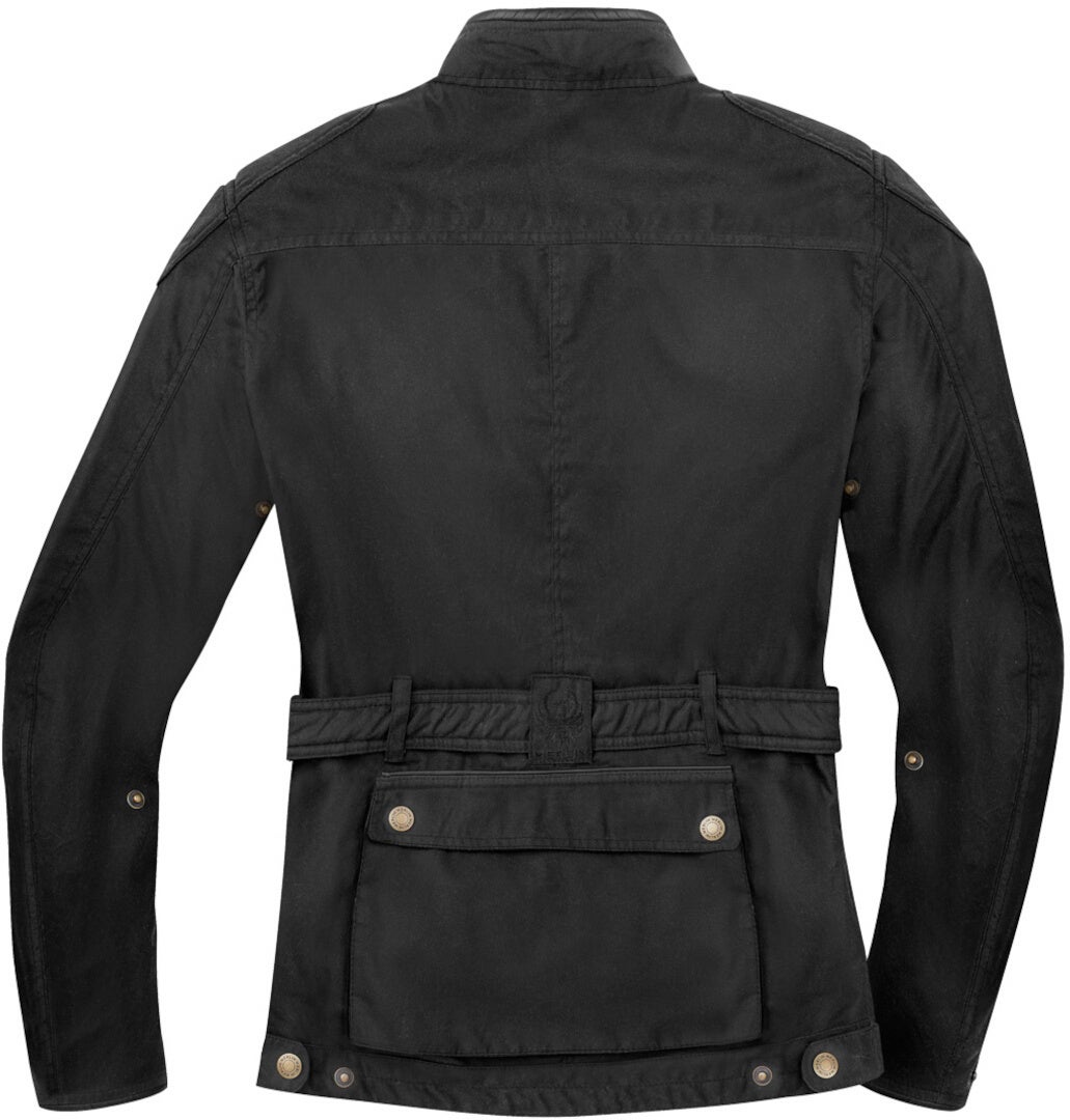 Merlin Kurkbury Motorcycle Waxed Jacket black XL Figure 4