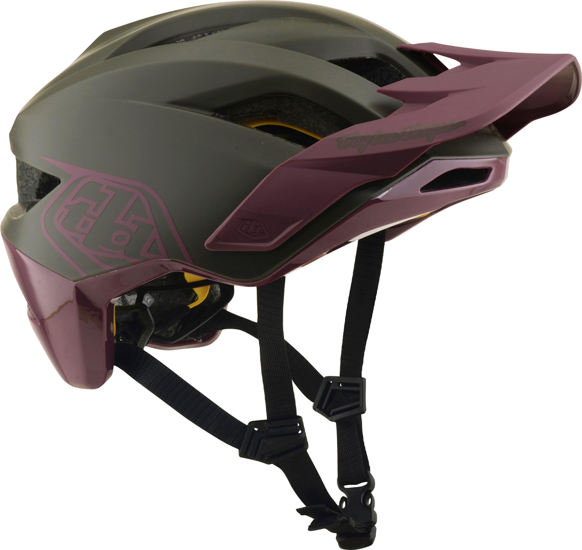 Troy Lee Designs Mips Flowline Point Cykel Hjälm Olivmatta XS-S (53/56) Figur 2