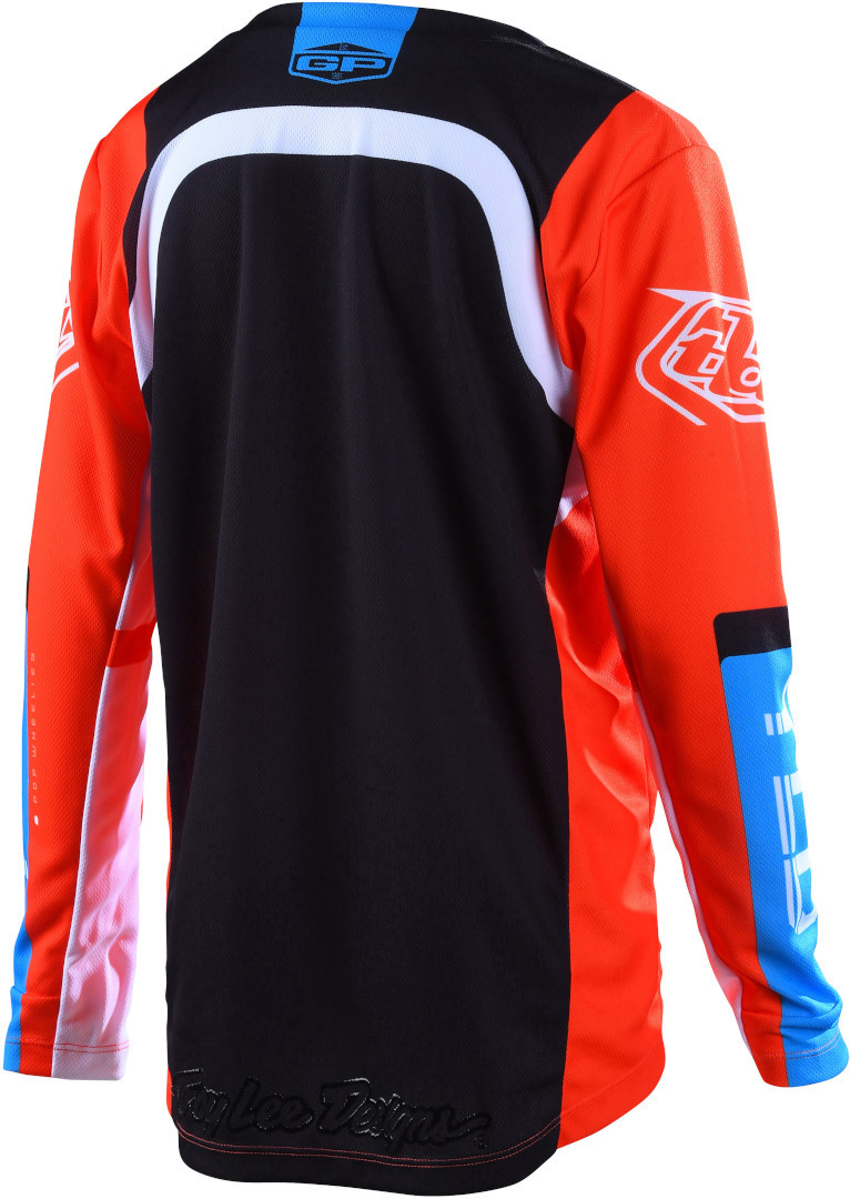 Troy Lee Designs GP Fractura Tricou de motocross pentru tineret Portocaliu/Negru XS Figura 2